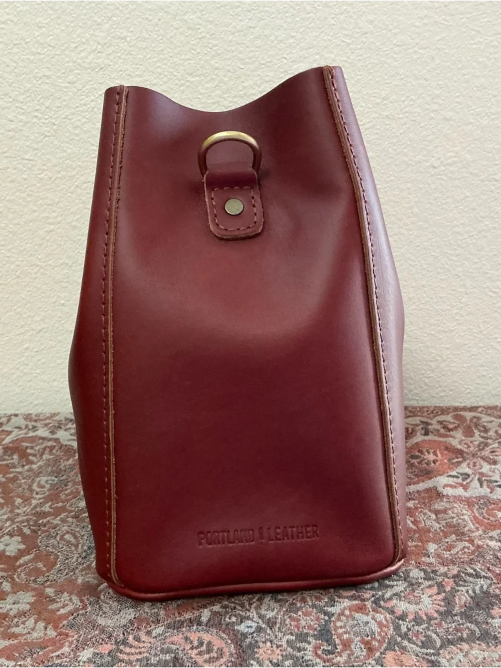 Portland Leather Butterfly Bucket